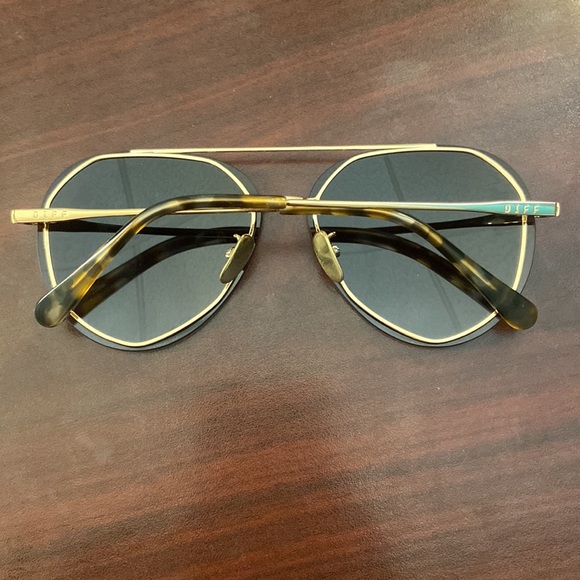 Diff aviators, dark brown with gold - Picture 4 of 5